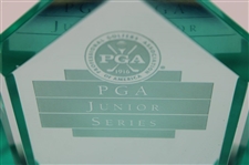PGA Junior Series Glass Trophy