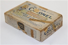 1920’s The Click Meshed Marking St. Mungo Mfg. Co. Colonel Golf Balls Box