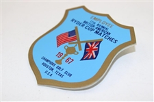 1967 Ryder Cup at Champions Club Employee Shield Badge