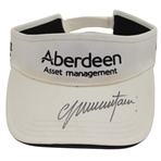 Colin Montgomerie Signed Used 2014 Senior PGA Championship Visor & Name Plate - 1st Major Win JSA ALOA