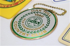 Seven (7) Various US Open, PGA Championship, Ryder Cup & other Bag Tags