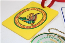 Seven (7) Various US Open, PGA Championship, Ryder Cup & other Bag Tags