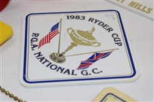 Seven (7) Various US Open, PGA Championship, Ryder Cup & other Bag Tags
