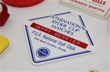 Seven (7) Various US Open, PGA Championship, Ryder Cup & other Bag Tags