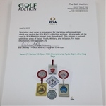 Seven (7) Various US Open, PGA Championship, Ryder Cup & other Bag Tags