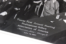 Ten (10) PGA of America Annual Meeting Oversize Original Photos - 1934-1954