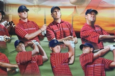 2008 Ryder Cup at Valhalla US Team Poster - Framed