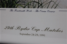 1991 Ryder Cup Team USA at Kiawah Island Poster - Framed