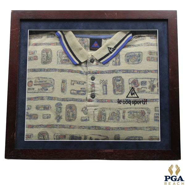 Replica Nick Price PGA Championship Wearing Le Coq Sportif Shirt - Framed