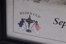 2001 Ryder Cup at the Belfry Poster - Framed