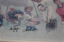 1993 Ryder Cup Team USA at the Belfry Facsimile Signed Poster - Framed