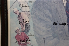 1993 Ryder Cup Team USA at the Belfry Facsimile Signed Poster - Framed