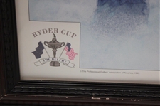 1993 Ryder Cup Team USA at the Belfry Facsimile Signed Poster - Framed