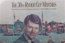 1993 Ryder Cup Team USA at the Belfry Facsimile Signed Poster - Framed