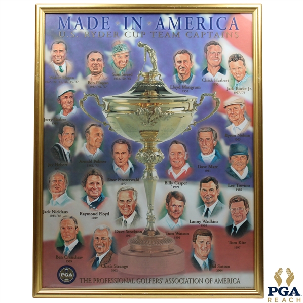 Ryder Cup Team Captains Poster - Framed