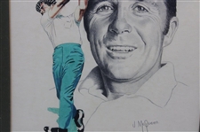 Gary Player Jim Mcqueen Print - Framed