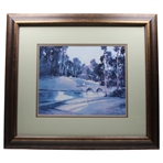 Green With Bridge Print - Framed