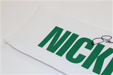 Jack Nicklaus Signed 'Nicklaus' Caddie Jacket White w/Green Nameplate JSA ALOA