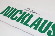 Jack Nicklaus Signed 'Nicklaus' Caddie Jacket White w/Green Nameplate JSA ALOA