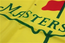 Ben Crenshaw Signed Classic 1995 Masters Yellow w/Green Outline Screen Flag w/Dates JSA ALOA