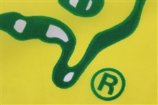 Ben Crenshaw Signed Classic 1995 Masters Yellow w/Green Outline Screen Flag w/Dates JSA ALOA