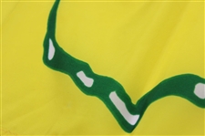 Ben Crenshaw Signed Classic 1995 Masters Yellow w/Green Outline Screen Flag w/Dates JSA ALOA