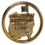 Augusta National Golf Club 10k Gold w/Diamond Employee Clubhouse Pin in Original Box