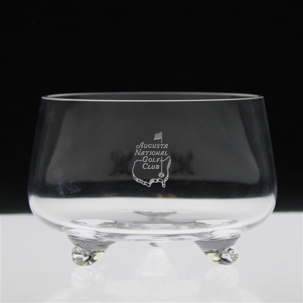 Augusta National Golf Club Members Logo Three-Footed Glass Bowl