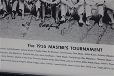 1935 Masters Tournament Field Shot In Front of Club House Poster - Framed