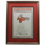 1901 Ladies Home Journal Lady Golfer Mid Swing Cover - Framed