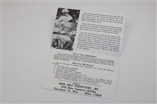 c.1962 Jack Nicklaus Ohio Golf Exhibition Advertising Card Feat US Open Win