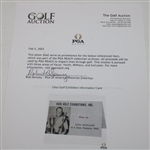 c.1962 Jack Nicklaus Ohio Golf Exhibition Advertising Card Feat US Open Win