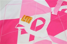 John Daly Signed Personal Pink Tartan Cancer Ribbon LoudMouth Shorts JSA ALOA