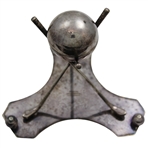 J. Crighton & Co George Street Edinburgh Tri-Club Sterling Silver Inkwell/Candle Holder Stand