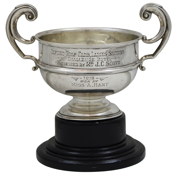 1913 Ilford GC Ladies Section Sterling Silver Challenge Bowl Trophy Presented by Mr. J. C. Scott Won by Miss A. Hart