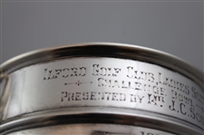 1913 Ilford GC Ladies Section Sterling Silver Challenge Bowl Trophy Presented by Mr. J. C. Scott Won by Miss A. Hart