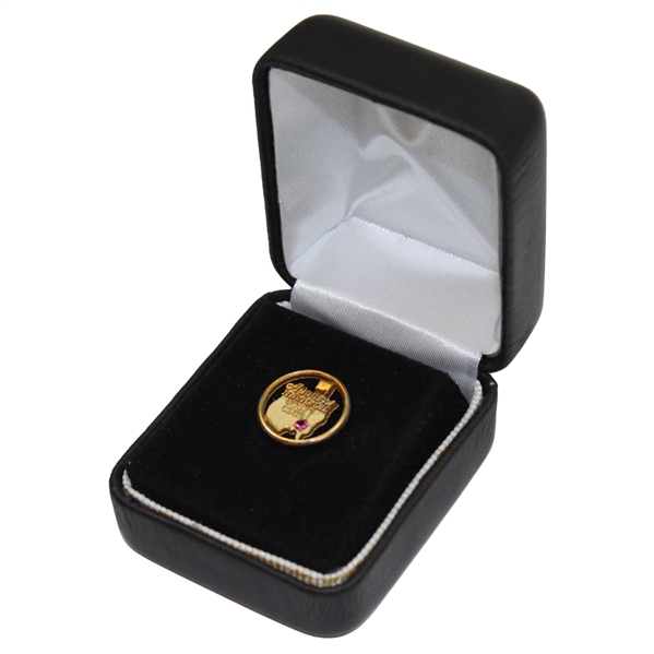 Augusta National Golf Club 10k Gold w/Ruby Employee Pin in Box