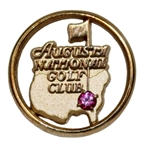 Augusta National Golf Club 10k Gold w/Ruby Employee Pin in Box