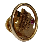 Augusta National Golf Club 10k Gold w/Ruby Employee Pin in Box