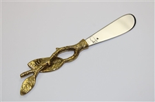 Augusta National Golf Club Exclusive Flowering Peach Marble Serving Platter w/Knife in Box by Artist Michael Aram