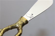 Augusta National Golf Club Exclusive Flowering Peach Marble Serving Platter w/Knife in Box by Artist Michael Aram