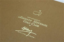 Augusta National Golf Club Exclusive Flowering Peach Marble Serving Platter w/Knife in Box by Artist Michael Aram