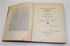 1928 'Scotland's Gift - Reminiscences' 1st Ed Book by Charles Blair Macdonald