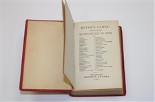 1847 'Hoyle's Games Improved: The Established Rules & Practice' Book with Mention of Goff/Golf