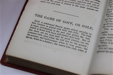 1847 'Hoyle's Games Improved: The Established Rules & Practice' Book with Mention of Goff/Golf