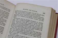 1847 'Hoyle's Games Improved: The Established Rules & Practice' Book with Mention of Goff/Golf