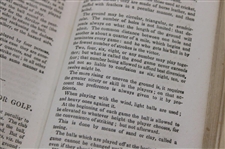1847 'Hoyle's Games Improved: The Established Rules & Practice' Book with Mention of Goff/Golf