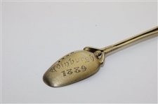 1889 Edinburgh Sterling Silver Two Golf Clubs with Balls Spoon