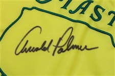 Arnold Palmer Signed 2011 Masters Tournament Embroidered Flag JSA ALOA