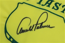 Arnold Palmer Signed 2012 Masters Tournament Embroidered Flag JSA ALOA